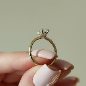 The Luna Set With A 1.5 Carat Emerald Lab Diamond