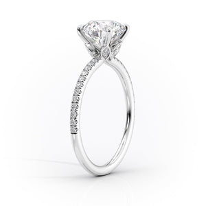 The Pave Luna Set With A 2 Carat Round Lab Diamond