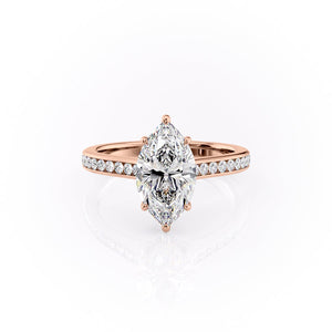 The Cameron Set With A 1.5 Carat Marquise Moissanite
