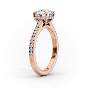 The Cameron Set With A 1 Carat Princess Moissanite