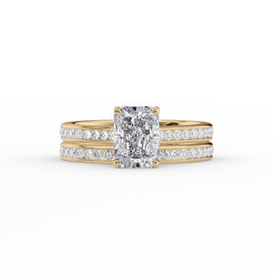 The Cameron Set With A 3.5 Carat Radiant Moissanite