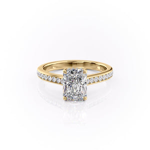 The Cameron Set With A 3 Carat Radiant Moissanite