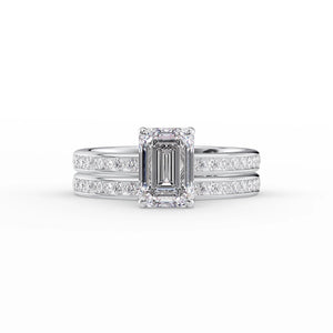 The Marilyn Set With A 2 Carat Emerald Lab Diamond