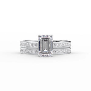 The Marilyn Set With A 5 Carat Emerald Moissanite