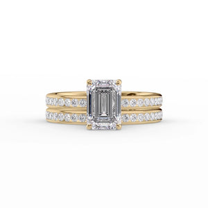 The Marilyn Set With A 1.5 Carat Emerald Lab Diamond