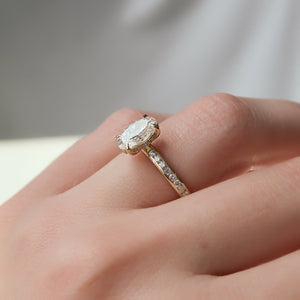 The Marilyn Set With A 2 Carat Oval Lab Diamond