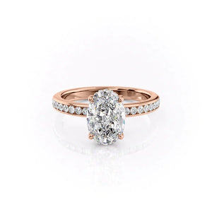 The Marilyn Set With A 1.5 Carat Oval Lab Diamond