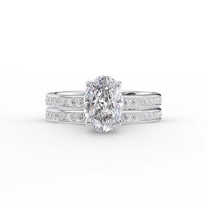 The Marilyn Set With A 2 Carat Oval Lab Diamond