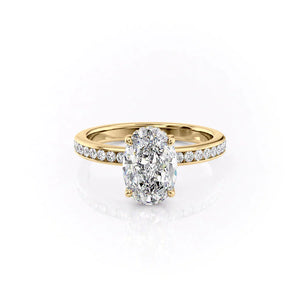 The Marilyn Set With A 2 Carat Oval Lab Diamond