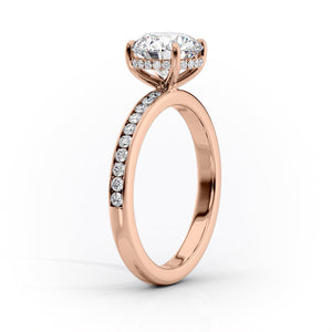 The Marilyn Set With A 3.5 Carat Marquise Moissanite
