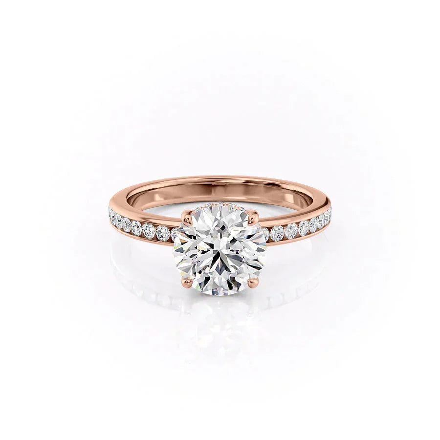 The Marilyn Set With A 3 Carat Round Lab Diamond