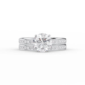 The Marilyn Set With A 3.5 Carat Round Moissanite