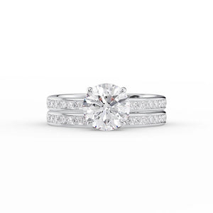 The Marilyn Set With A Round Moissanite