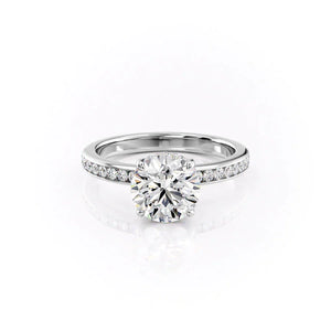 The Marilyn Set With A 2.5 Carat Round Lab Diamond