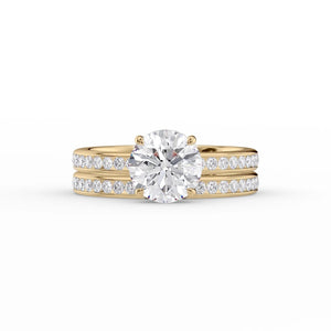The Marilyn Set With A 1 Carat Round Lab Diamond