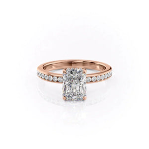 The Marilyn Set With A 2.5 Carat Radiant Lab Diamond