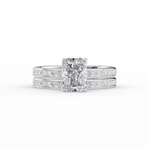 The Marilyn Set With A 1 Carat Radiant Lab Diamond