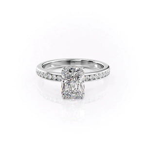 The Marilyn Set With A 2.5 Carat Radiant Moissanite