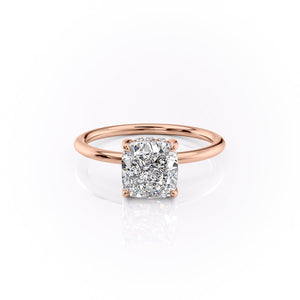 The Sandra Set With A 1.5 Carat Cushion Lab Diamond