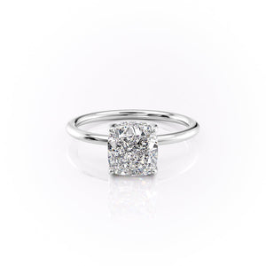 The Sandra Set With A 2.5 Carat Cushion Lab Diamond