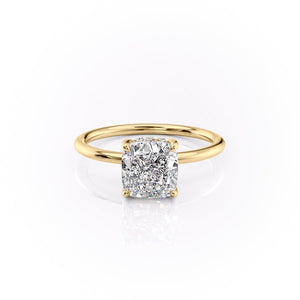 The Sandra Set With A 1.5 Carat Cushion Lab Diamond