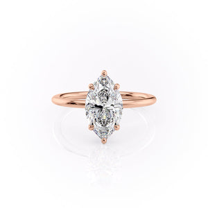 The Sandra Set With A 1.5 Carat Marquise Moissanite
