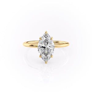The Sandra Set With A 2.5 Carat Marquise Moissanite