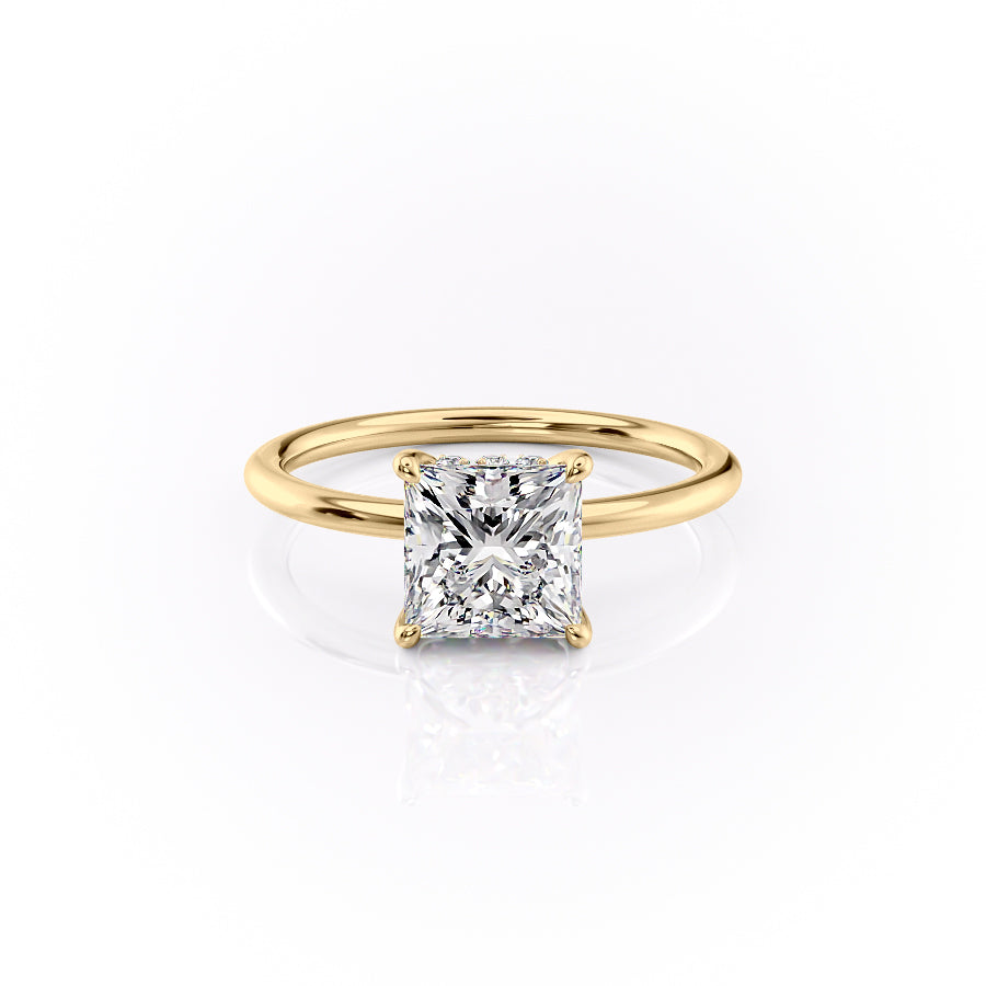 The Sandra Set With A 1 Carat Princess Lab Diamond