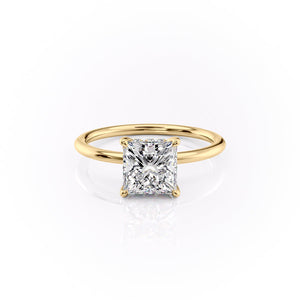 The Sandra Set With A 3 Carat Princess Lab Diamond