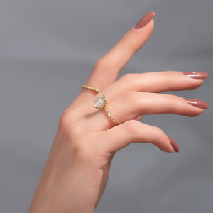 The Sandra Set With A 1 Carat Princess Lab Diamond