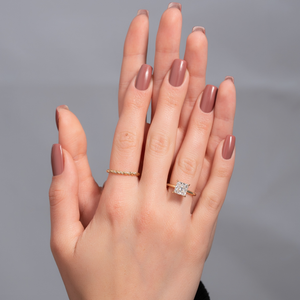 The Sandra Set With A Princess Moissanite