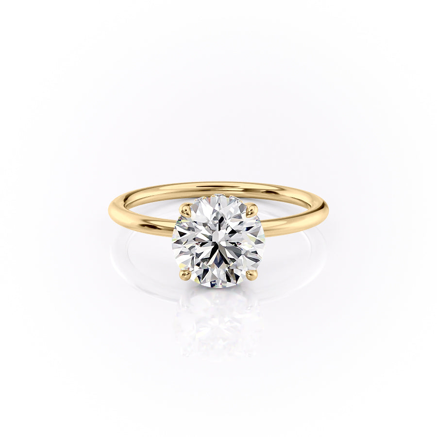 The Sandra Set With A 4.5 Carat Round Moissanite