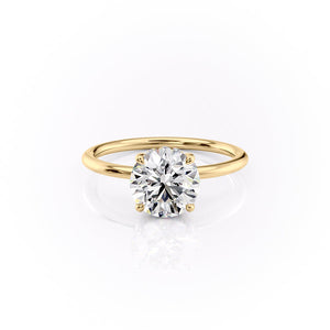 The Sandra Set With A 2.5 Carat Round Lab Diamond