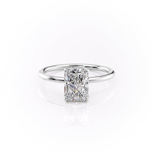 The Sandra Set With A 3 Carat Radiant Lab Diamond