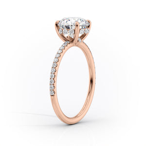 The Sandra Set With A 2.5 Carat Elongated Cushion Moissanite
