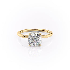The Margot Set With A 2.5 Carat Cushion Moissanite