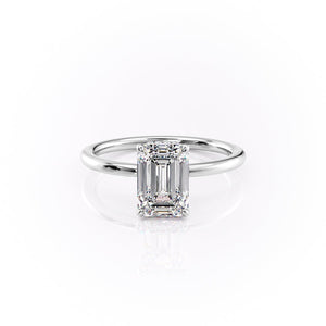 The Margot Set With A 2 Carat Emerald Lab Diamond