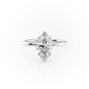 The Margot Set With A 1 Carat Marquise Lab Diamond