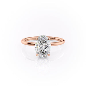 The Margot Set With A 2 Carat Oval Lab Diamond