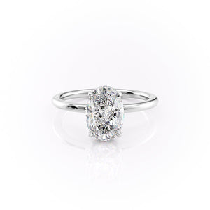 The Margot Set With A 2 Carat Oval Lab Diamond