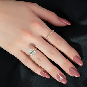 The Margot Set With A 1 Carat Oval Lab Diamond
