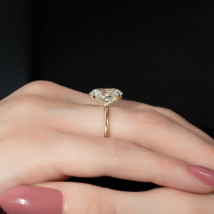 The Margot Set With A 1 Carat Oval Lab Diamond