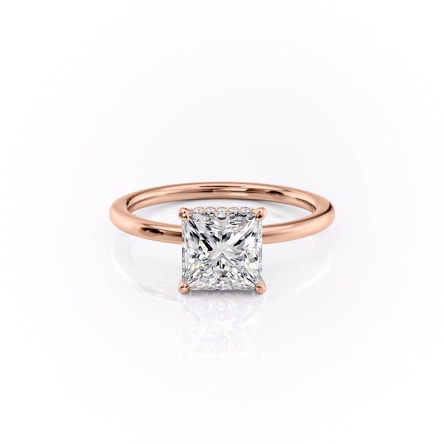 The Margot Set With A 2.5 Carat Princess Lab Diamond
