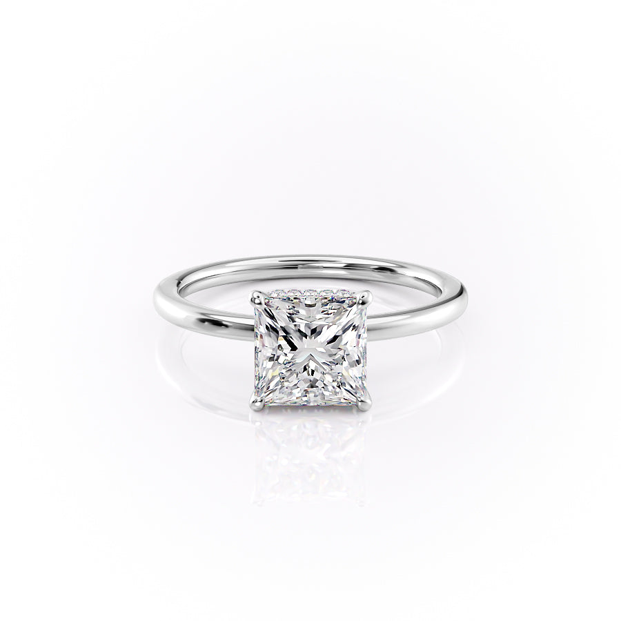 The Margot Set With A 1.5 Carat Princess Moissanite