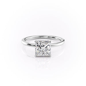 The Margot Set With A 4.5 Carat Princess Moissanite