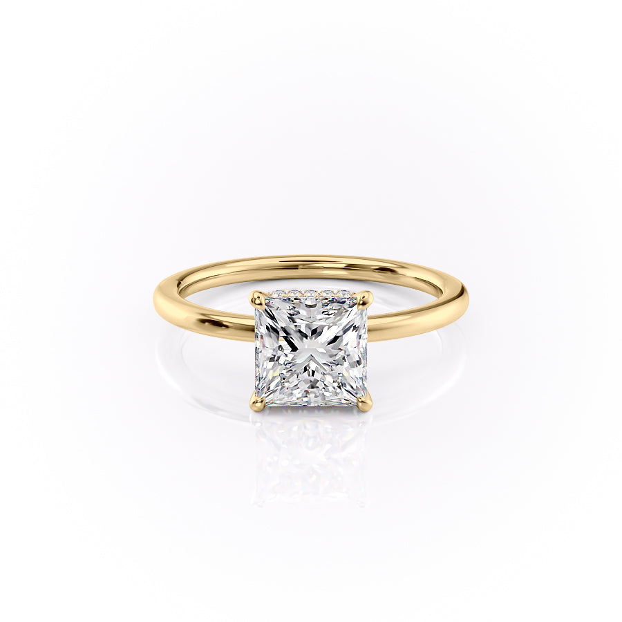 The Margot Set With A 3.5 Carat Princess Moissanite
