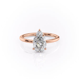 The Margot Set With A 3.5 Carat Pear Moissanite