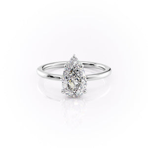 The Margot Set With A 3.5 Carat Pear Moissanite