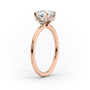 The Margot Set With A 3 Carat Cushion Lab Diamond