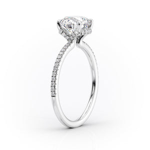 The Pave Margot Set With A 2 Carat Emerald Lab Diamond